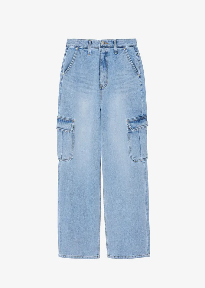 Kai Cargo Denim Pants 8211 Worn Wash Women The Frankie Shop Clothing