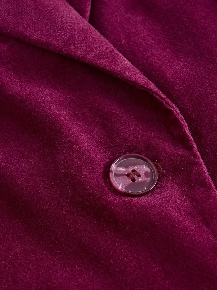 Kamila Velvet Coat Dk Plum Women White Stuff Coats and Jackets Kamila Velvet Coat Dk Plum Women White Stuff Coats and Jackets