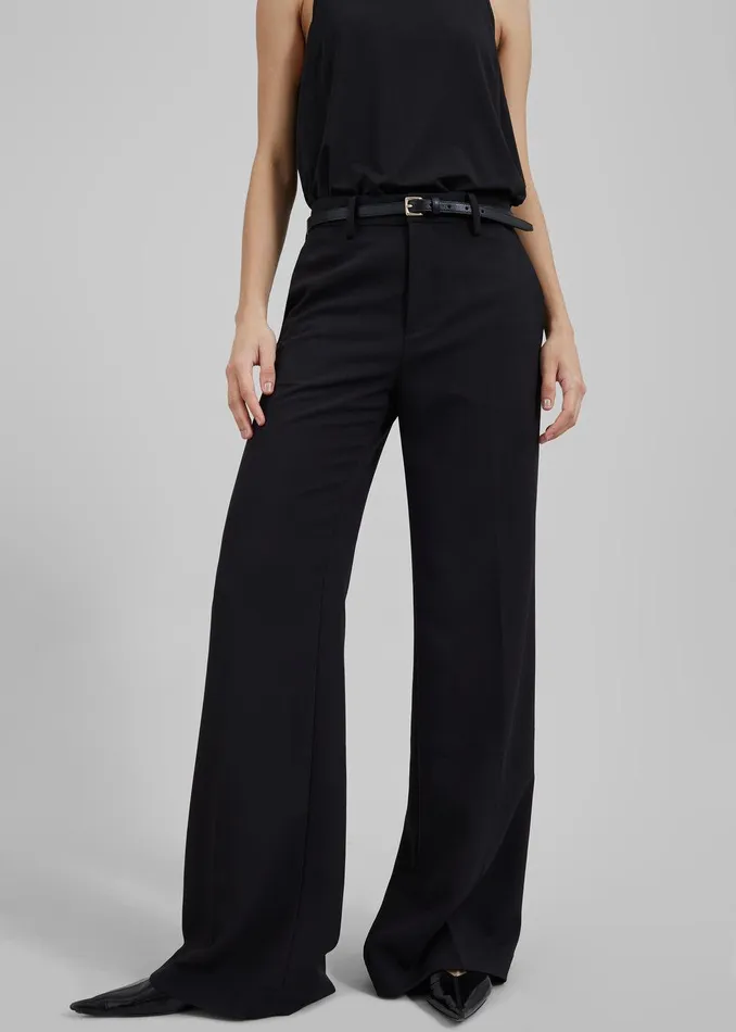 Katie Flared Pants 8211 Black Women The Frankie Shop Clothing