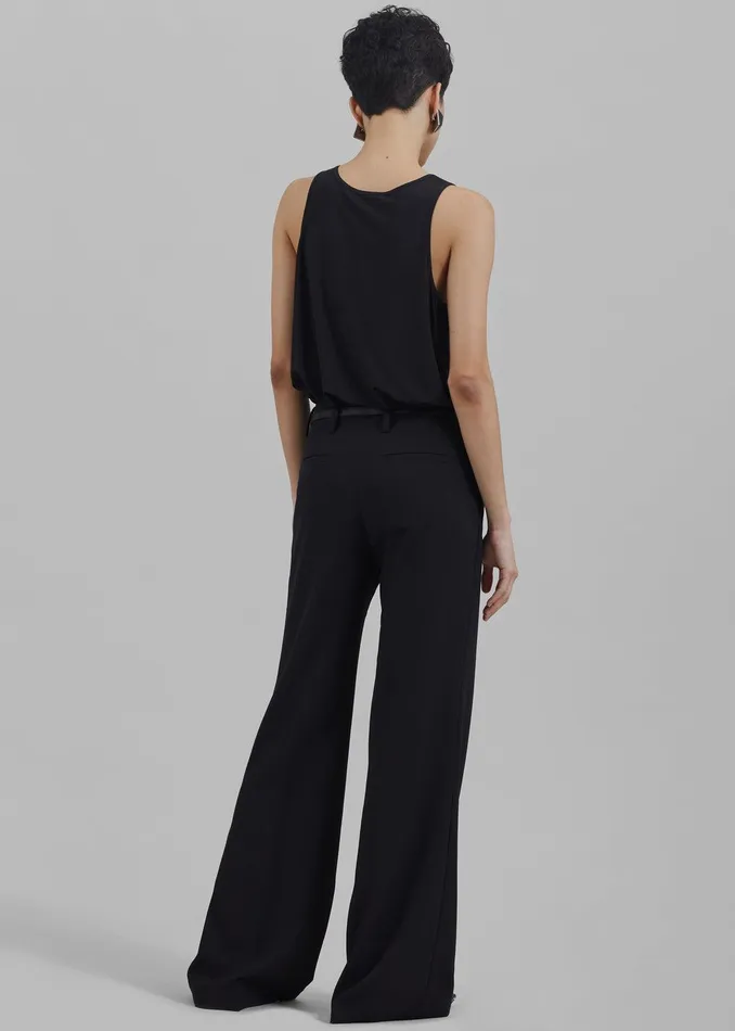 Katie Flared Pants 8211 Black Women The Frankie Shop Clothing