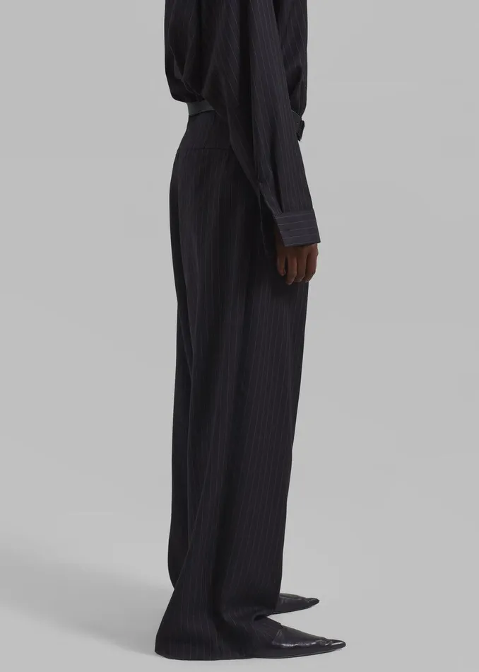 Kerry Trousers 8211 Black Pinstripe Women The Frankie Shop Clothing