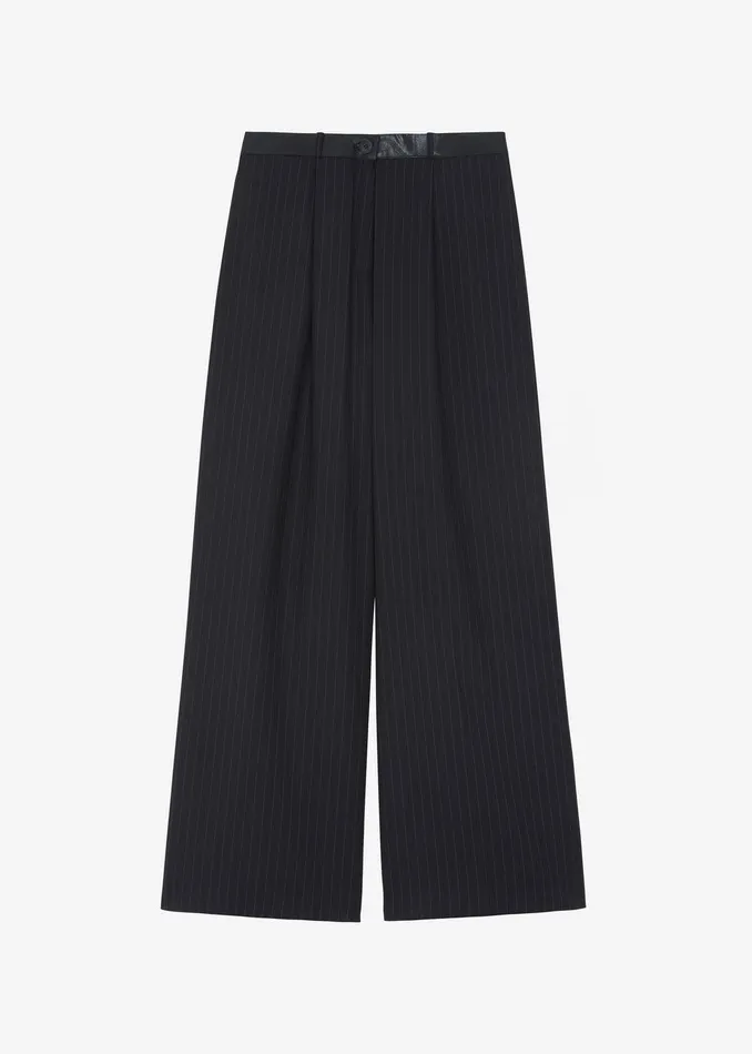 Kerry Trousers 8211 Black Pinstripe Women The Frankie Shop Clothing