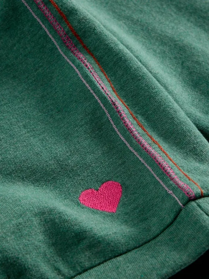 Kids Dawna Crew Neck Sweat Dark Green Kids White Stuff Knitwear