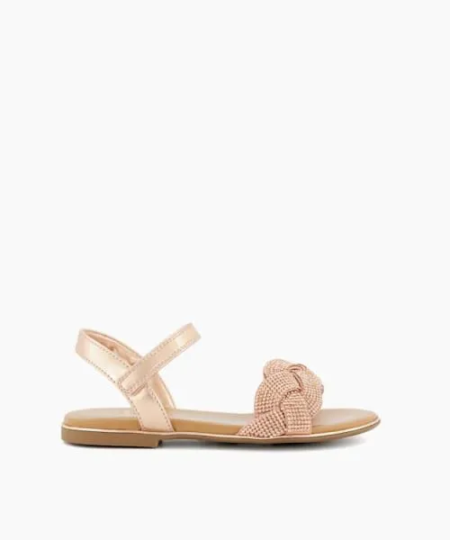 Kids Kids Dune London Nepttune 8211 Rose Gold Metallic