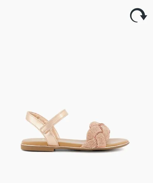 Kids Kids Dune London Nepttune 8211 Rose Gold Metallic Kids Kids Dune London Nepttune 8211 Rose Gold Metallic