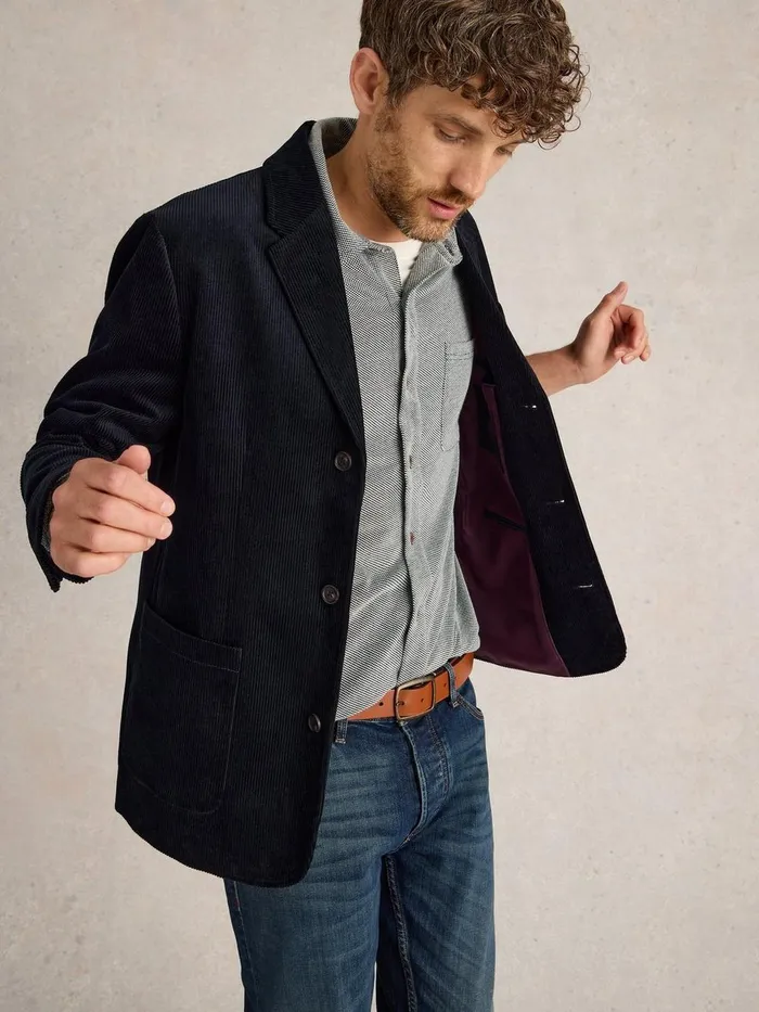 Kirkby Cord Blazer Dark Navy Men White Stuff Blazers