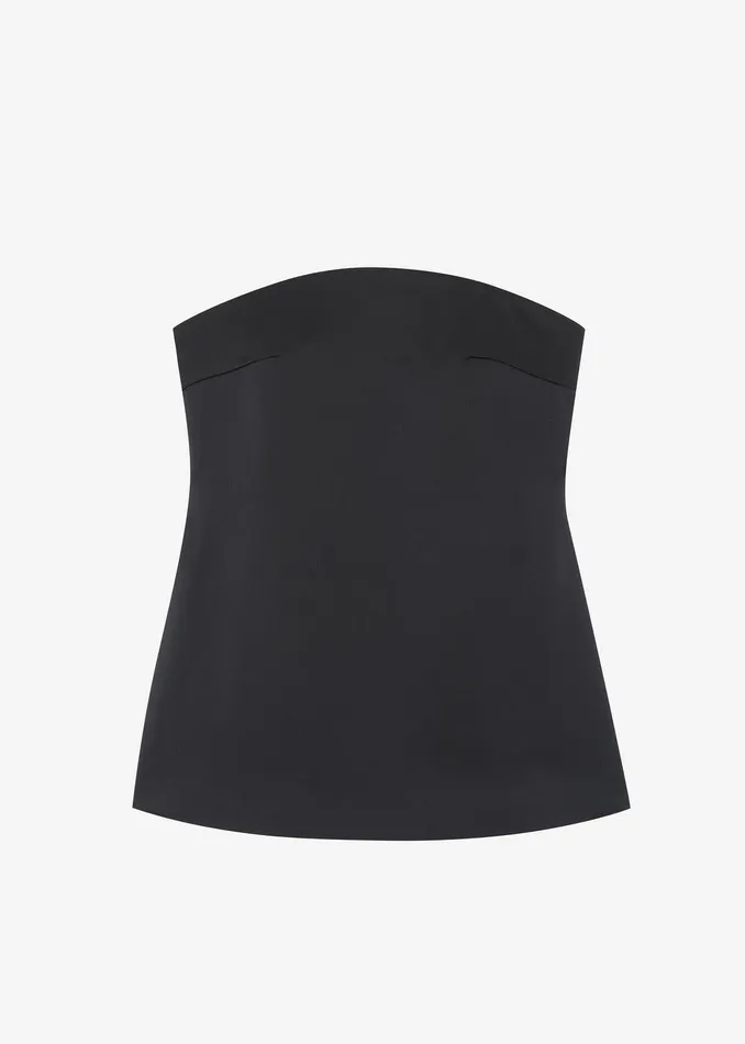 Kit Satin Strapless Top 8211 Black Women The Frankie Shop Clothing
