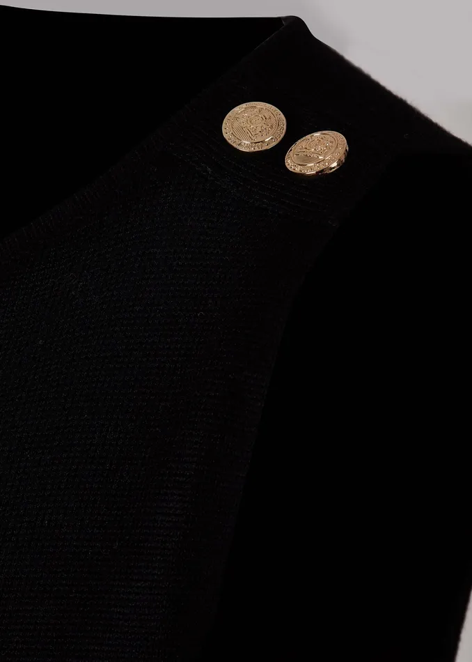 Knitwear Boat Neck Vest Black Holland Cooper Womens Knitwear Boat Neck Vest Black Holland Cooper Womens