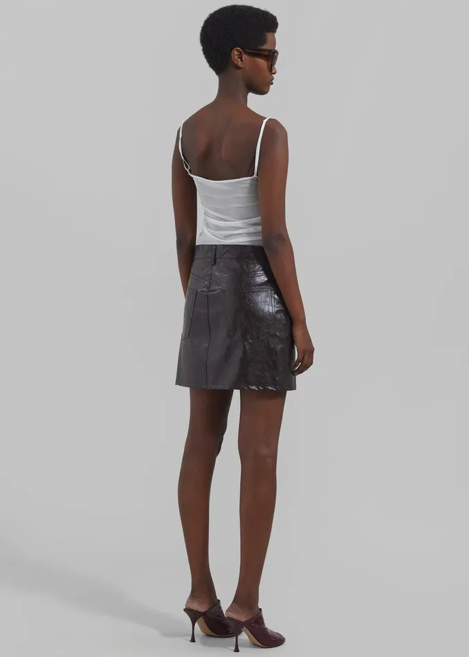 Kyla Sheer Tank Top 8211 White Women The Frankie Shop Clothing