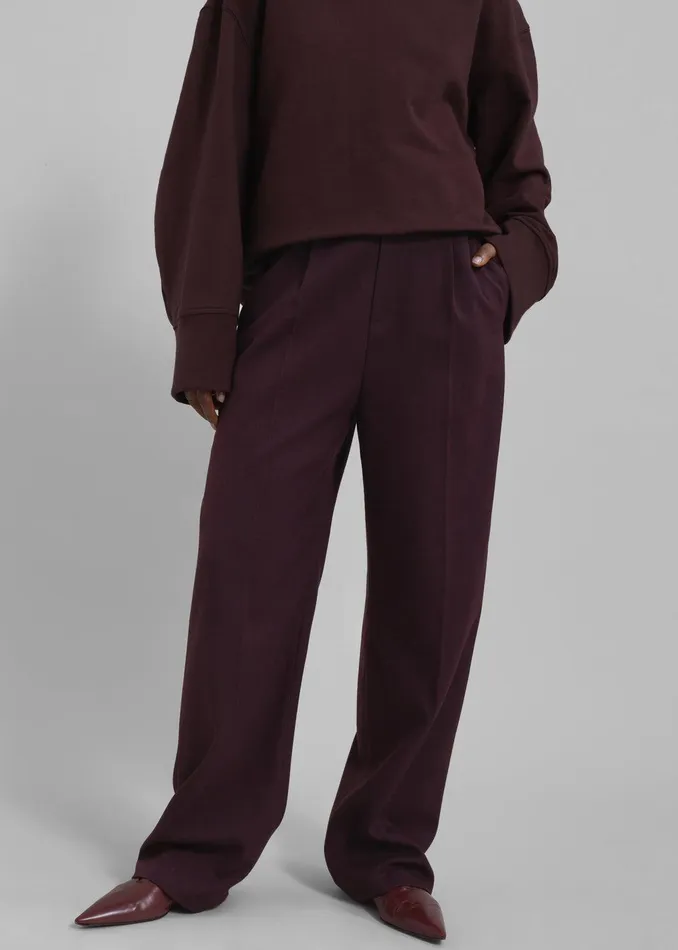 Kylen Trousers 8211 Prune Women The Frankie Shop Clothing