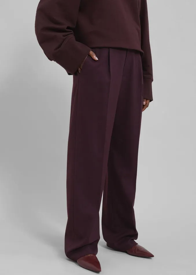 Kylen Trousers 8211 Prune Women The Frankie Shop Clothing