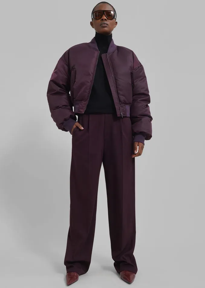 Kylen Trousers 8211 Prune Women The Frankie Shop Clothing