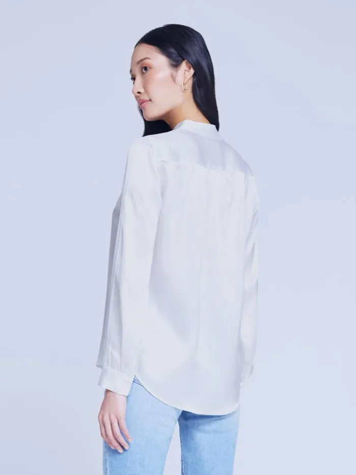 L039Agence Silks Women Bianca Blouse White
