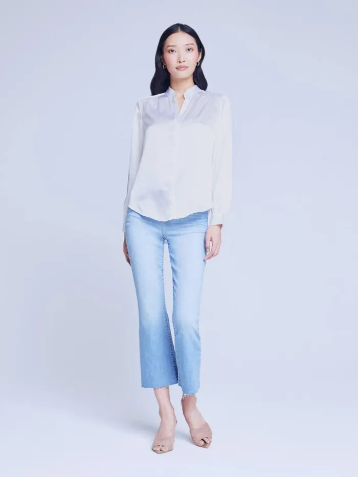 L039Agence Silks Women Bianca Blouse White