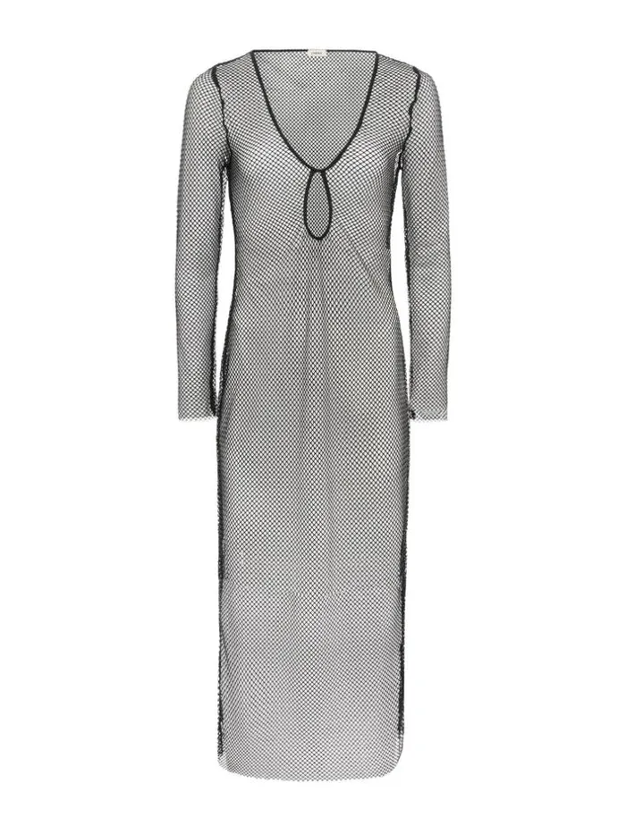 L039Agence Swimwear Women Sara Mesh CoverUp Dress Black