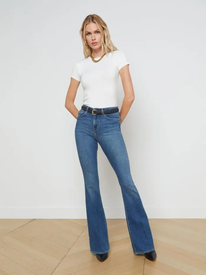 L039Agence Tees Women Ressi Fitted Tee White