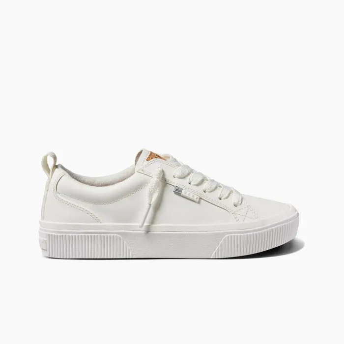 Lay Day Dawn White Leather Women Reef Shoes