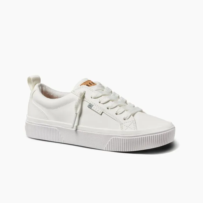 Lay Day Dawn White Leather Women Reef Shoes