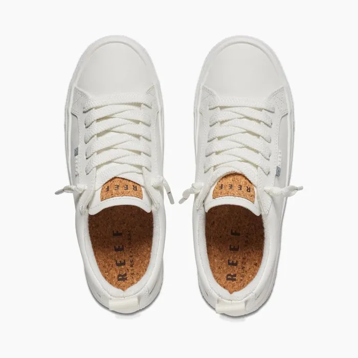 Lay Day Dawn White Leather Women Reef Shoes