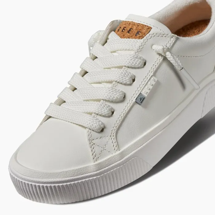 Lay Day Dawn White Leather Women Reef Shoes