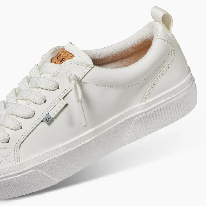 Lay Day Dawn White Leather Women Reef Shoes