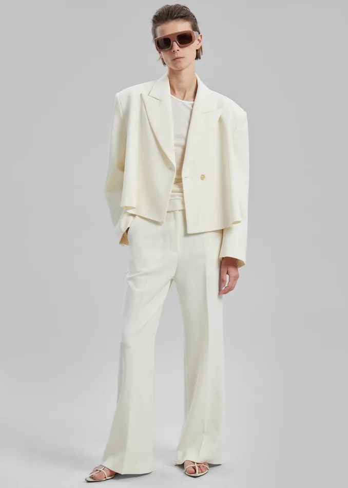 Layne Trousers 8211 Off White Women The Frankie Shop Clothing
