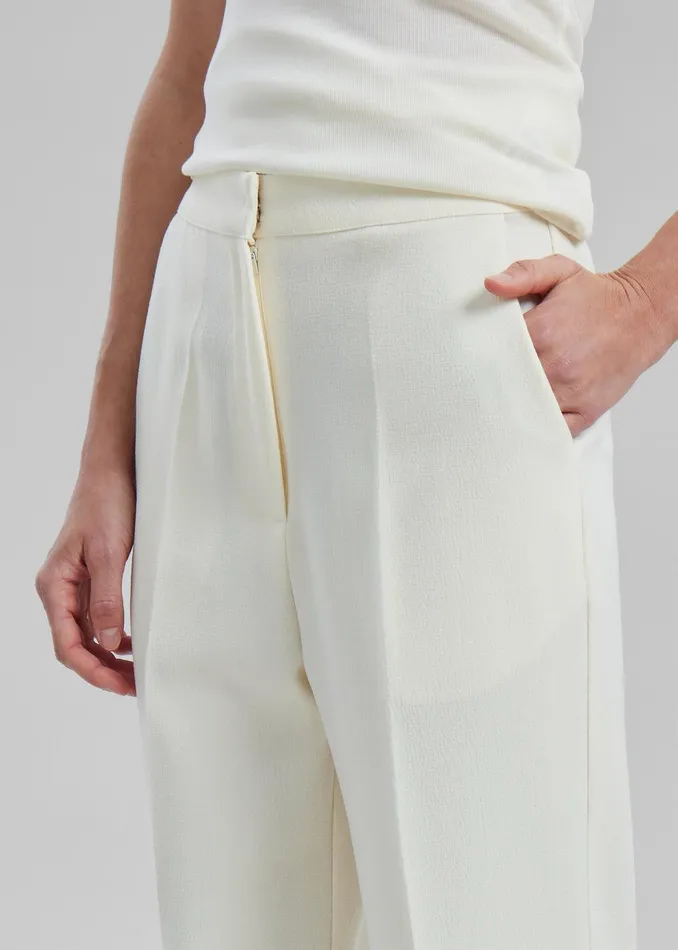 Layne Trousers 8211 Off White Women The Frankie Shop Clothing