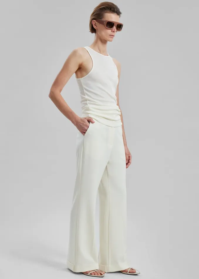 Layne Trousers 8211 Off White Women The Frankie Shop Clothing