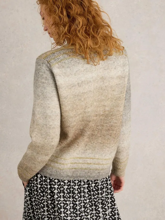 LILBET JUMPER Natural Multi Women White Stuff Knitwear LILBET JUMPER Natural Multi Women White Stuff Knitwear