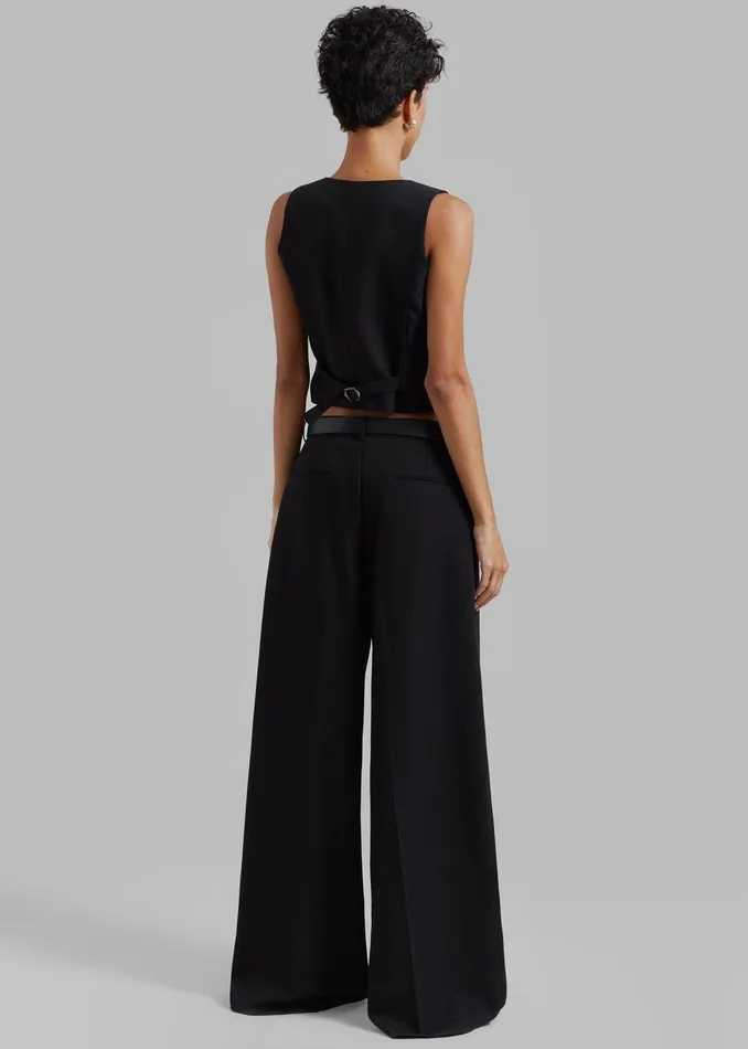 Lillian Vest 8211 Black Women The Frankie Shop Clothing