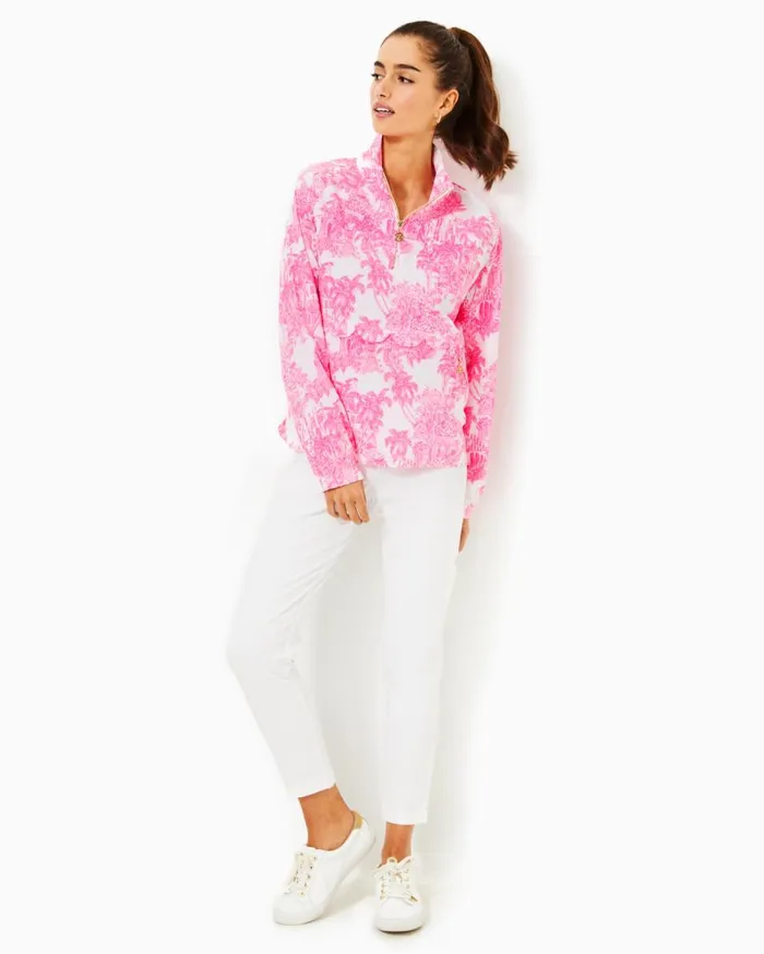 Lilly Pulitzer Activewear UPF 50 Luxletic Frida Scallop Polo Dress Resort White Pb Anniversary Toile 8211 Women Lilly Pulitzer Activewear UPF 50 Luxletic Frida Scallop Polo Dress Resort White Pb Anniversary Toile 8211 Women