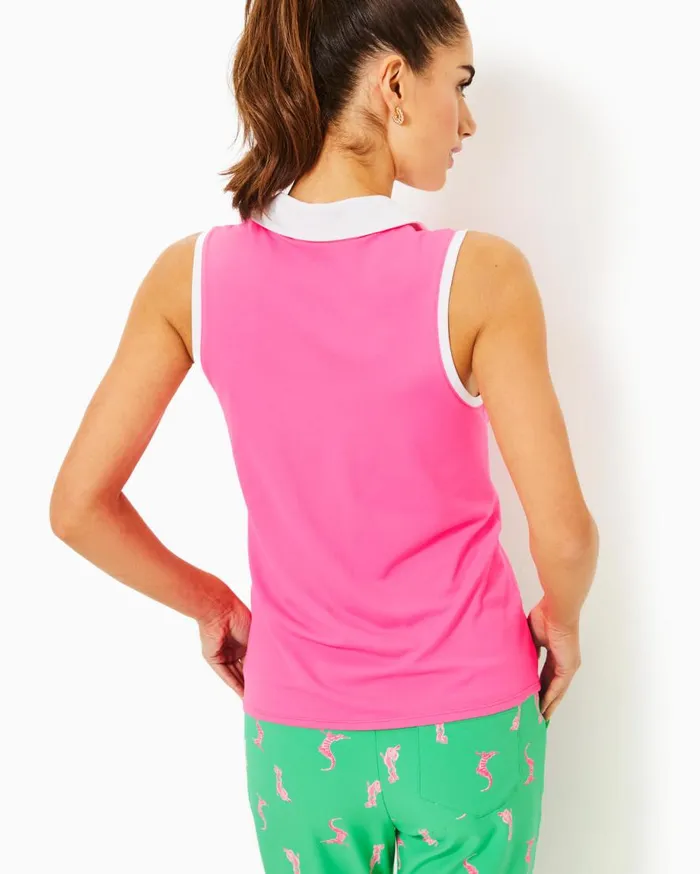 Lilly Pulitzer Activewear UPF 50 Luxletic Imara Polo Top Mizner Red 8211 Women Lilly Pulitzer Activewear UPF 50 Luxletic Imara Polo Top Mizner Red 8211 Women