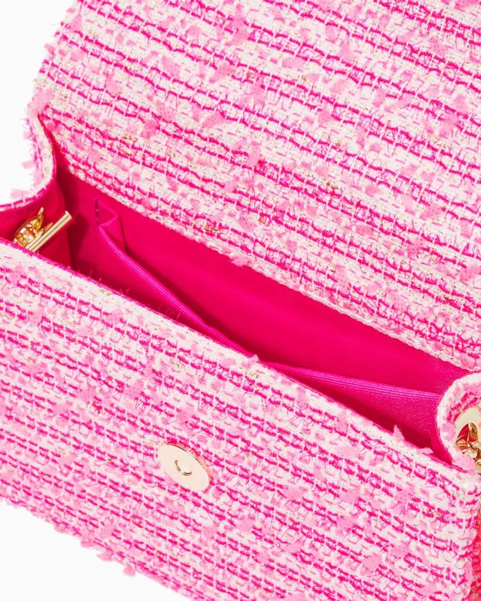 Lilly Pulitzer Bags Emmeline Tweed Crossbody Bag Pink Palms Fantasy Tweed 8211 Women Lilly Pulitzer Bags Emmeline Tweed Crossbody Bag Pink Palms Fantasy Tweed 8211 Women