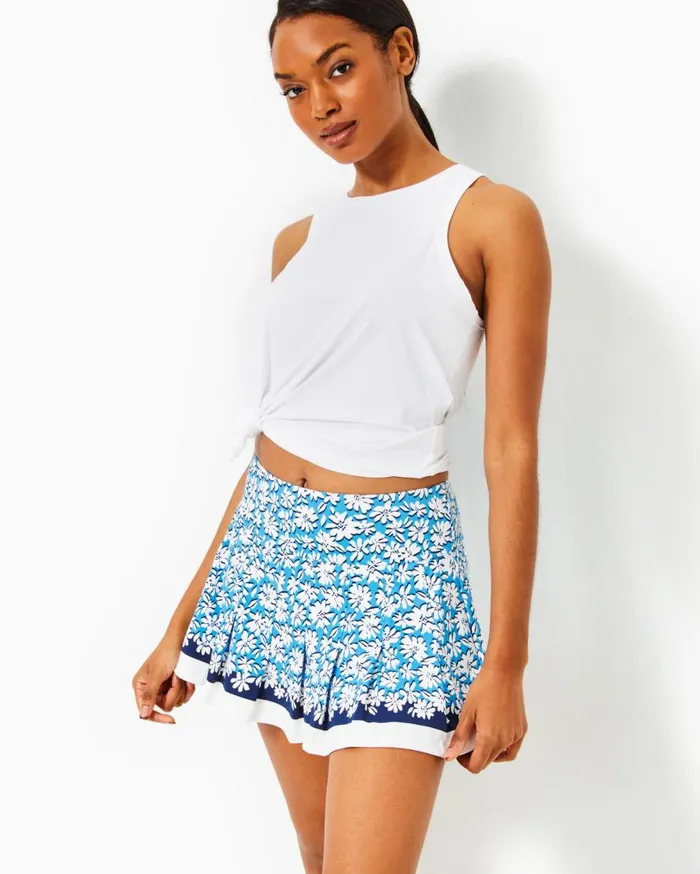 Lilly Pulitzer Bottoms UPF 50 Luxletic Annora Skort Lunar Blue Palm Beach Petals Engineered Luxletic 8211 Women