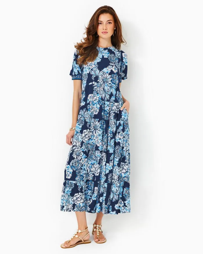 Lilly Pulitzer Dresses Ameilia Elbow Sleeve Midi Dress Multi Hot On The Vine Engineered Woven Dress 8211 Women Lilly Pulitzer Dresses Ameilia Elbow Sleeve Midi Dress Multi Hot On The Vine Engineered Woven Dress 8211 Women