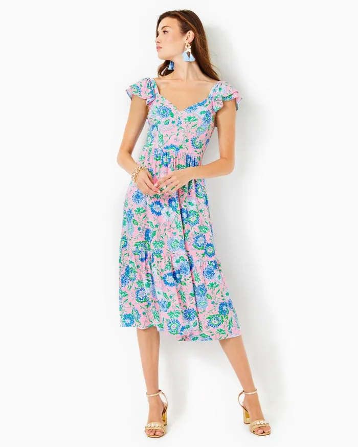Lilly Pulitzer Dresses Bayleigh Midi Dress Conch Shell Pink Rumor Has It 8211 Women Lilly Pulitzer Dresses Bayleigh Midi Dress Conch Shell Pink Rumor Has It 8211 Women