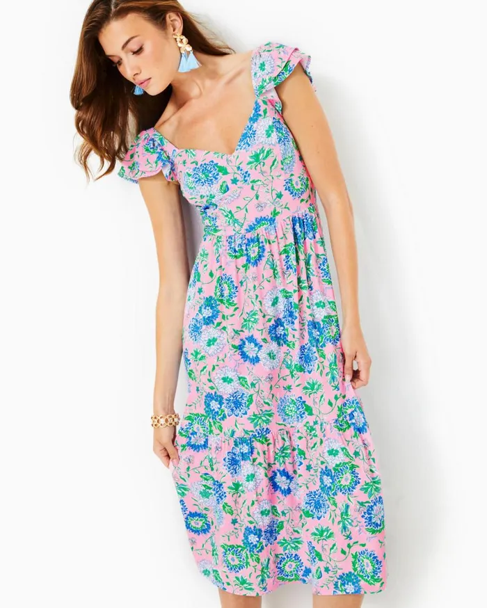 Lilly Pulitzer Dresses Bayleigh Midi Dress Conch Shell Pink Rumor Has It 8211 Women Lilly Pulitzer Dresses Bayleigh Midi Dress Conch Shell Pink Rumor Has It 8211 Women
