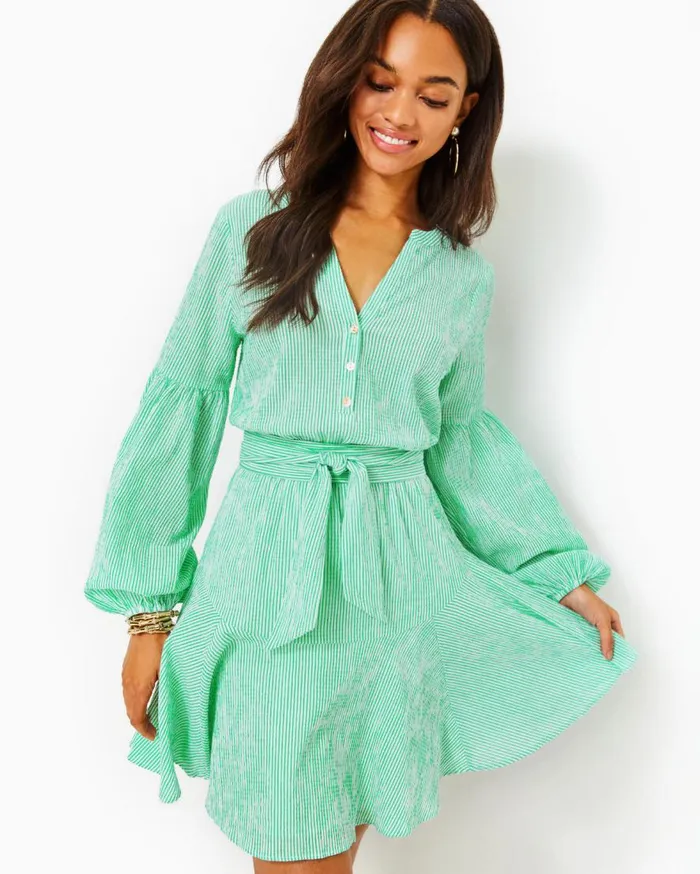 Lilly Pulitzer Dresses Carla Striped Dress Spearmint Harbor Stripe 8211 Women