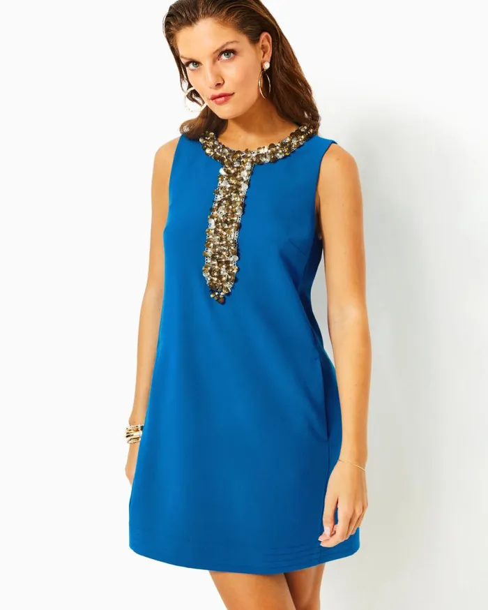 Lilly Pulitzer Dresses Edita Stretch Shift Dress Barton Blue 8211 Women