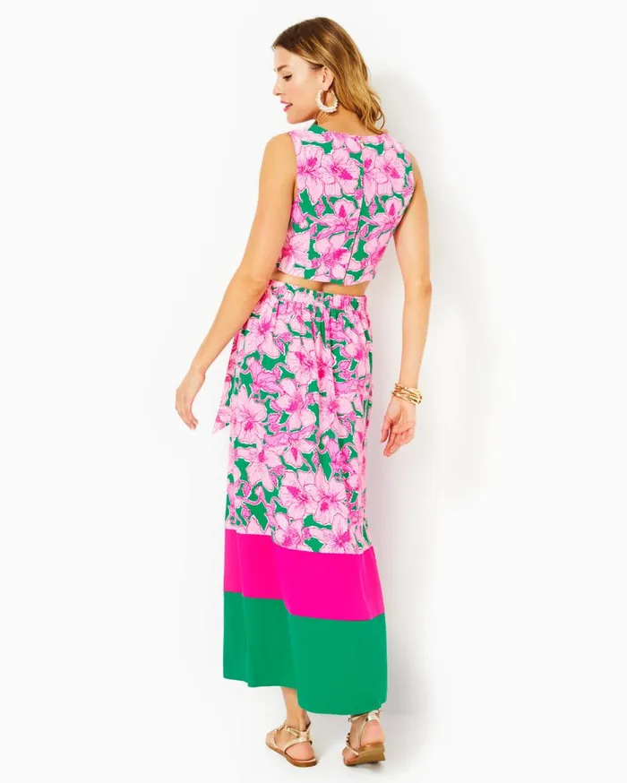 Lilly Pulitzer Dresses Leif Maxi Set Kelly Green Hibis Kiss 8211 Women