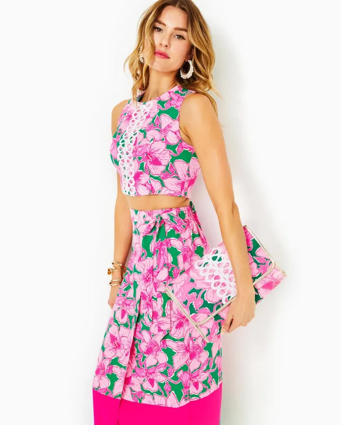 Lilly Pulitzer Dresses Leif Maxi Set Kelly Green Hibis Kiss 8211 Women