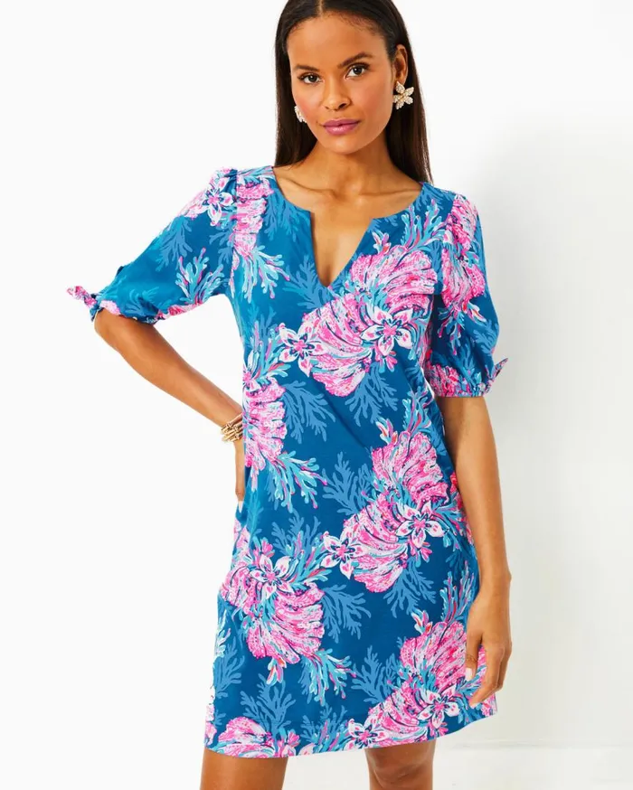 Lilly Pulitzer Dresses Riza Long Sleeve Romper Low Tide Navy Bouquet All Day 8211 Women Lilly Pulitzer Dresses Riza Long Sleeve Romper Low Tide Navy Bouquet All Day 8211 Women