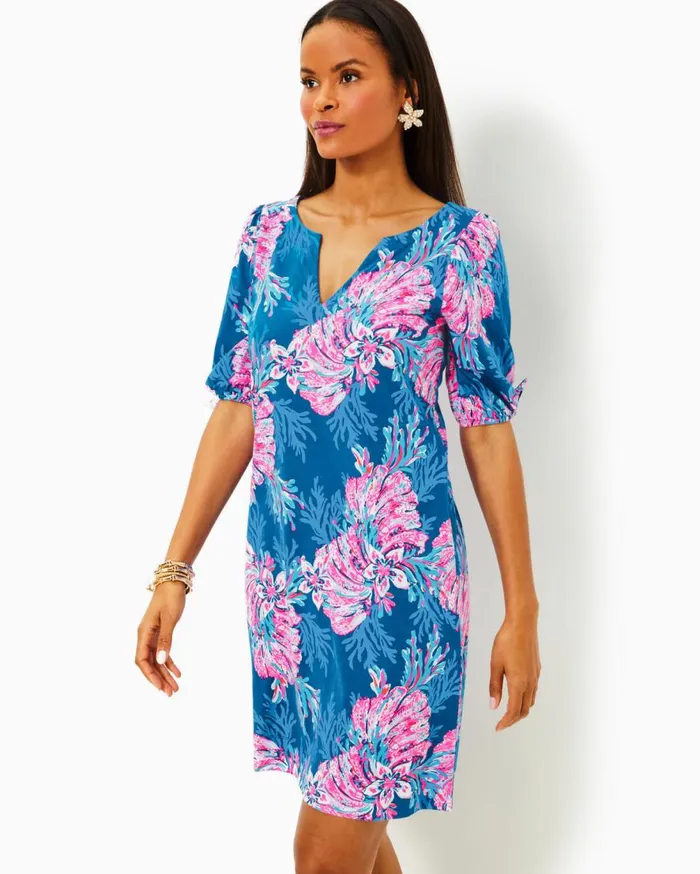 Lilly Pulitzer Dresses Riza Long Sleeve Romper Low Tide Navy Bouquet All Day 8211 Women Lilly Pulitzer Dresses Riza Long Sleeve Romper Low Tide Navy Bouquet All Day 8211 Women