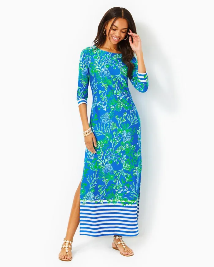 Lilly Pulitzer Dresses UPF 50 ChillyLilly Seralina Maxi Dress Briny Blue A Bit Salty Engineered Chillylilly 8211 Women Lilly Pulitzer Dresses UPF 50 ChillyLilly Seralina Maxi Dress Briny Blue A Bit Salty Engineered Chillylilly 8211 Women