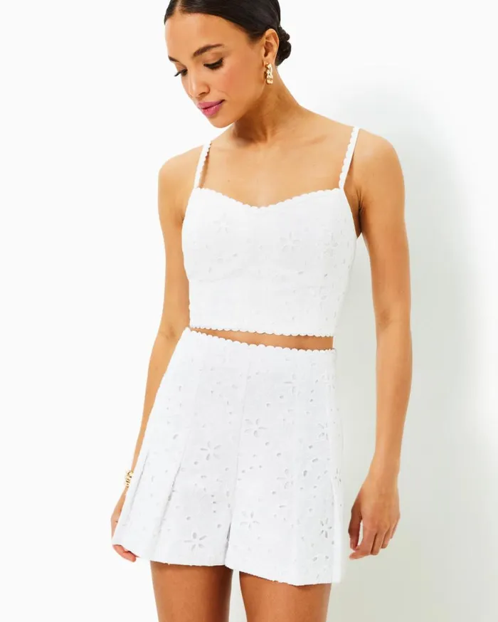 Lilly Pulitzer Dresses Winslow Eyelet Top and Maxi Skirt Set Resort White Sealife Eyelet 8211 Women Lilly Pulitzer Dresses Winslow Eyelet Top and Maxi Skirt Set Resort White Sealife Eyelet 8211 Women
