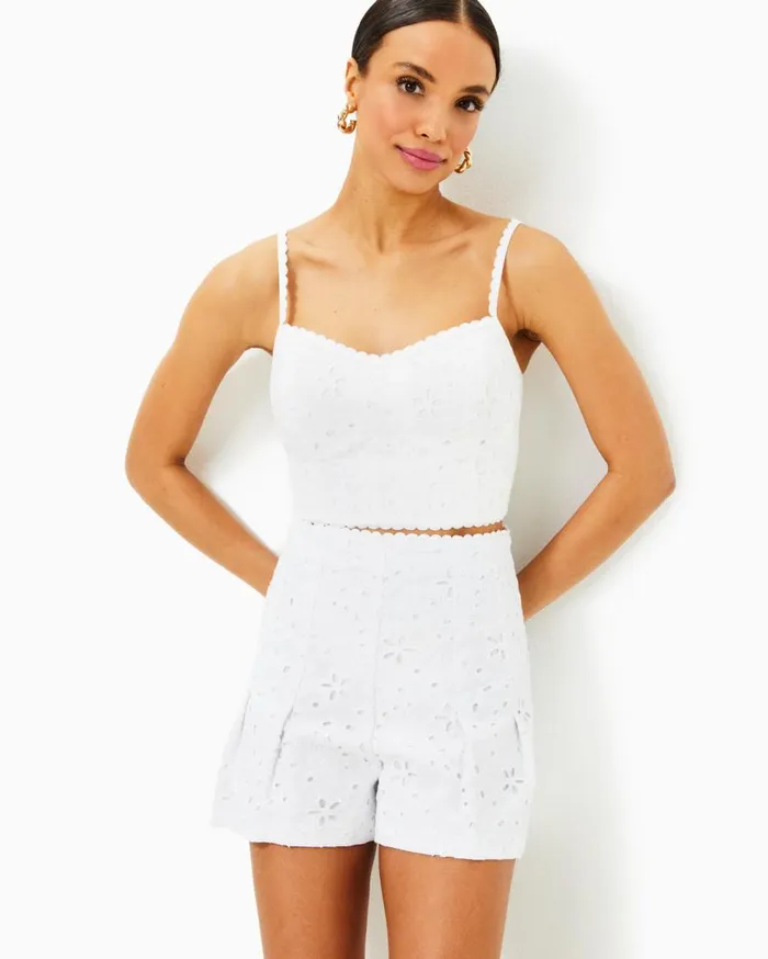 Lilly Pulitzer Dresses Winslow Eyelet Top and Maxi Skirt Set Resort White Sealife Eyelet 8211 Women Lilly Pulitzer Dresses Winslow Eyelet Top and Maxi Skirt Set Resort White Sealife Eyelet 8211 Women