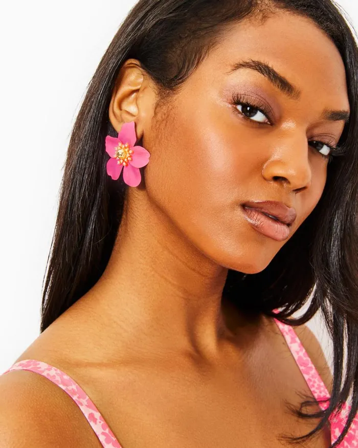 Lilly Pulitzer Jewelry Oversized Orchid Earrings Roxie Pink 8211 Women