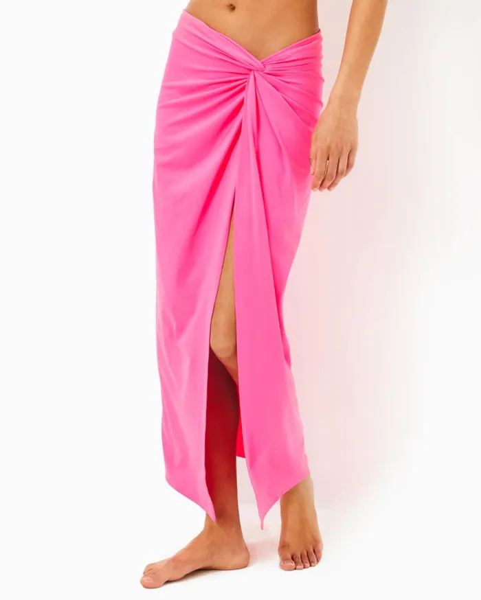 Lilly Pulitzer Swim Leevy Sarong CoverUp Roxie Pink 8211 Women