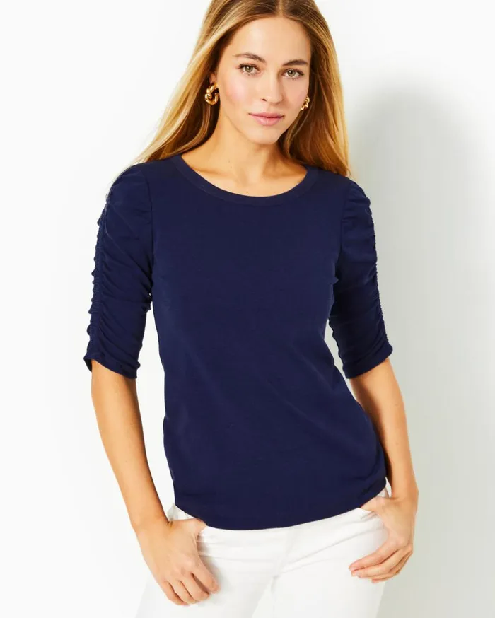 Lilly Pulitzer Tops Belden Top Lunar Blue 8211 Women