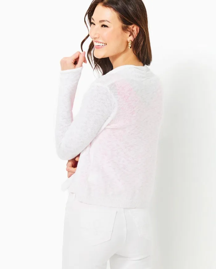Lilly Pulitzer Tops Faretta Cardigan Resort White 8211 Women